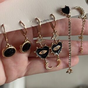 STUNNING 3 Pair SET OF GOLD EARRINGS